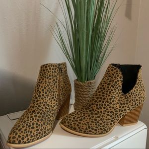 Leopard Cheetah Print Booties